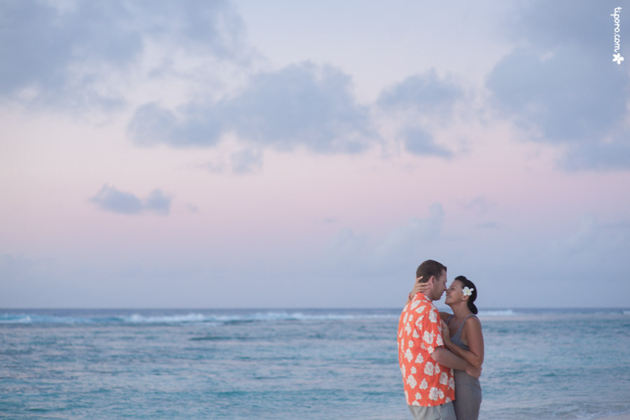 Epic. couple photos Rarotonga, beach, sunset