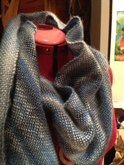 Rainy days handwoven scarf