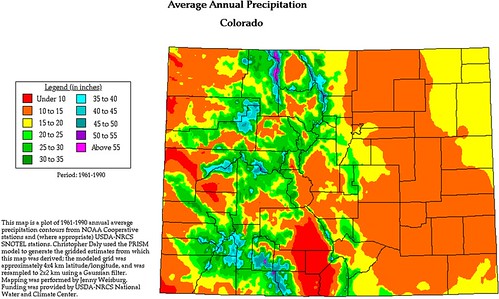 Avg Annual Precipitation, CO