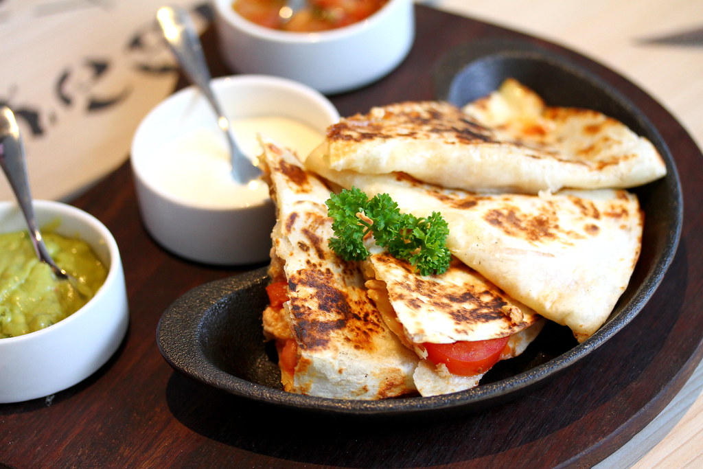The Chop House's Quesadillas (choice of chicken or beef)