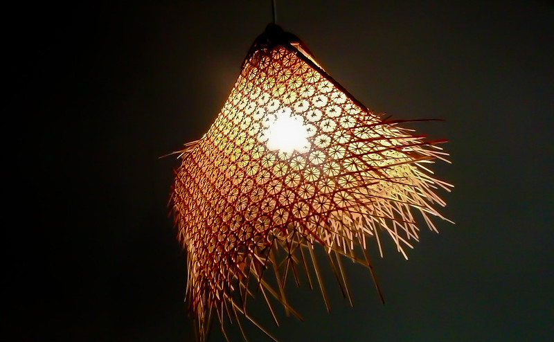 竹編燈罩