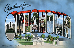 Oklahoma Large Letter Postcards
