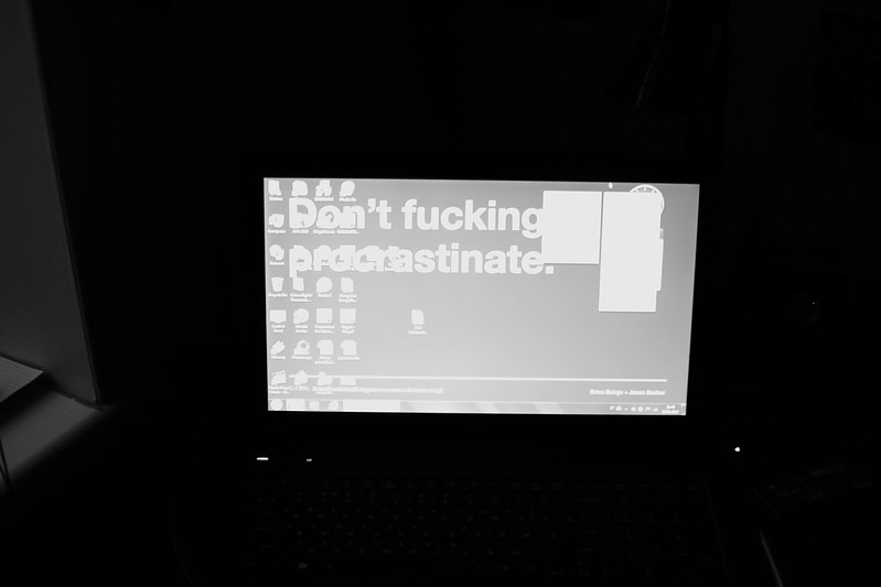 My Desktop. The message doesn't come through though.