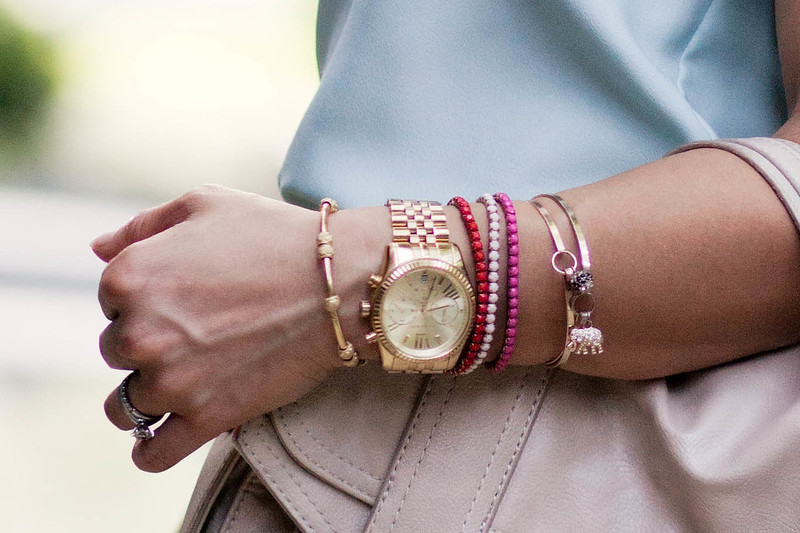 mint, pink, studs #pastel #streetstyle #armparty