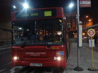 London United DPS650 on Route 533, Hammersmith Bus Station