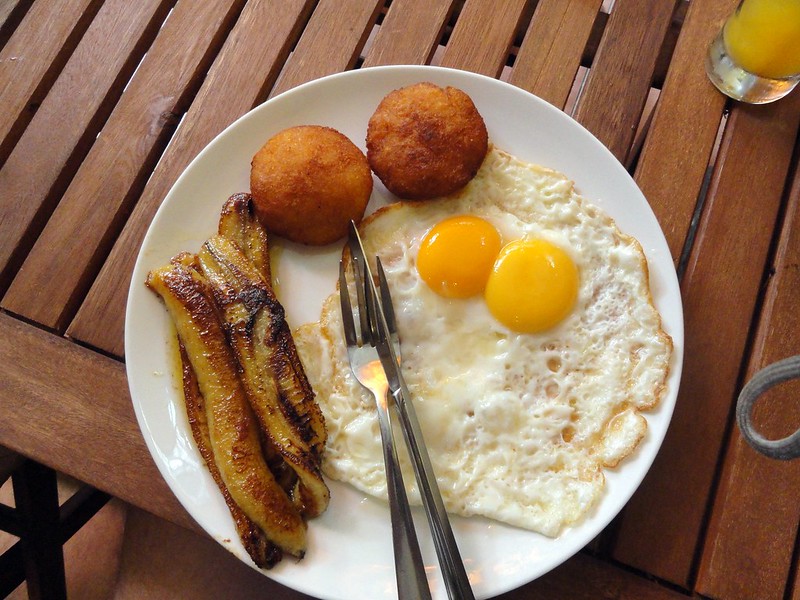 Breakfast first morning in Saigon