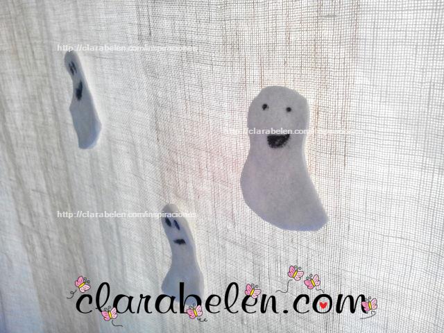 fantasma halloween con algodones