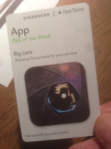 Starbucks iTunes Pick of the Week - 11/19/2013 - Big Lens