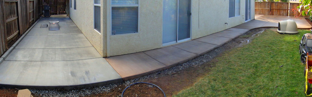 All New Backyard Concrete In Vacaville