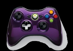 Xbox 360 Special Edition Chrome Series Purple and Black Wireless
