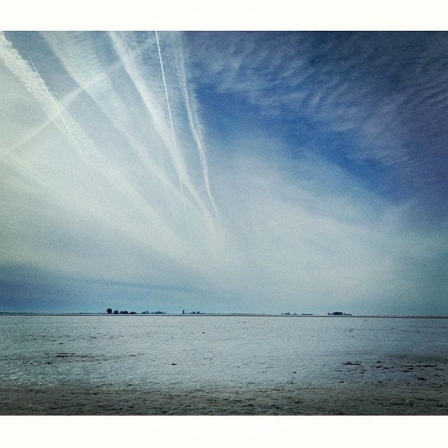 Cloud Cover #latergram #sky #clouds #prairie Taken yesterday, before the big thaw