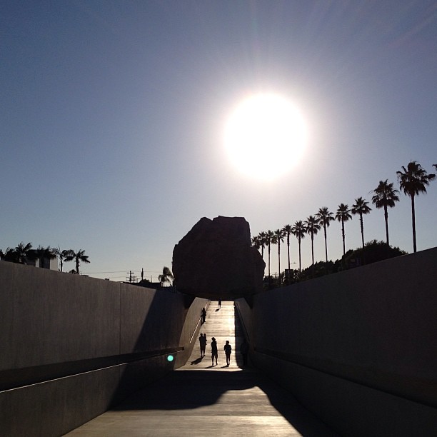 Levitated Mass in shadow. #latergram
