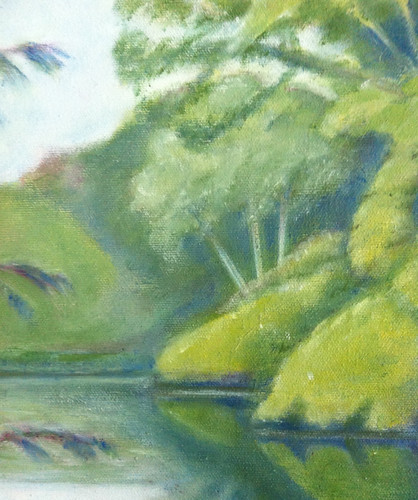 Detail from Reflections (Oil Bar Painting as of August 16, 2013) by randubnick