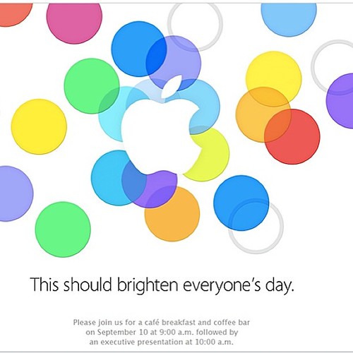 The most awaited Apple event on 10 September 2013 - it will brighten everyone's day #iphone5S #iPhone5C #iPad5 #ios7 #webstagram yippie ; )