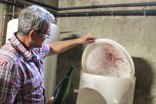Removal of Yeast from a Champagne Bottle