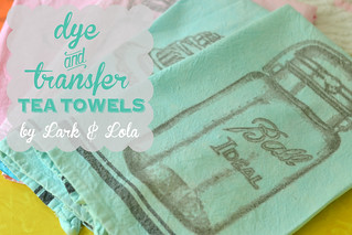 Dye & transfer tea towels