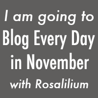 Blog Every Day in November badge