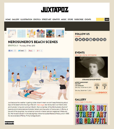 nerosunero's beach scenes on Juxtapoz/Erotica by nerosunero