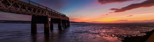 Tay Rail Bridge Sunset, Dundee by ajnabeee