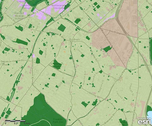 parks are well-distributed in Boston (via TPL ParkScore)