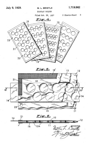 Beistle patent for coin album