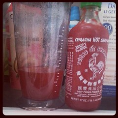 Sriracha simple syrup, just because.