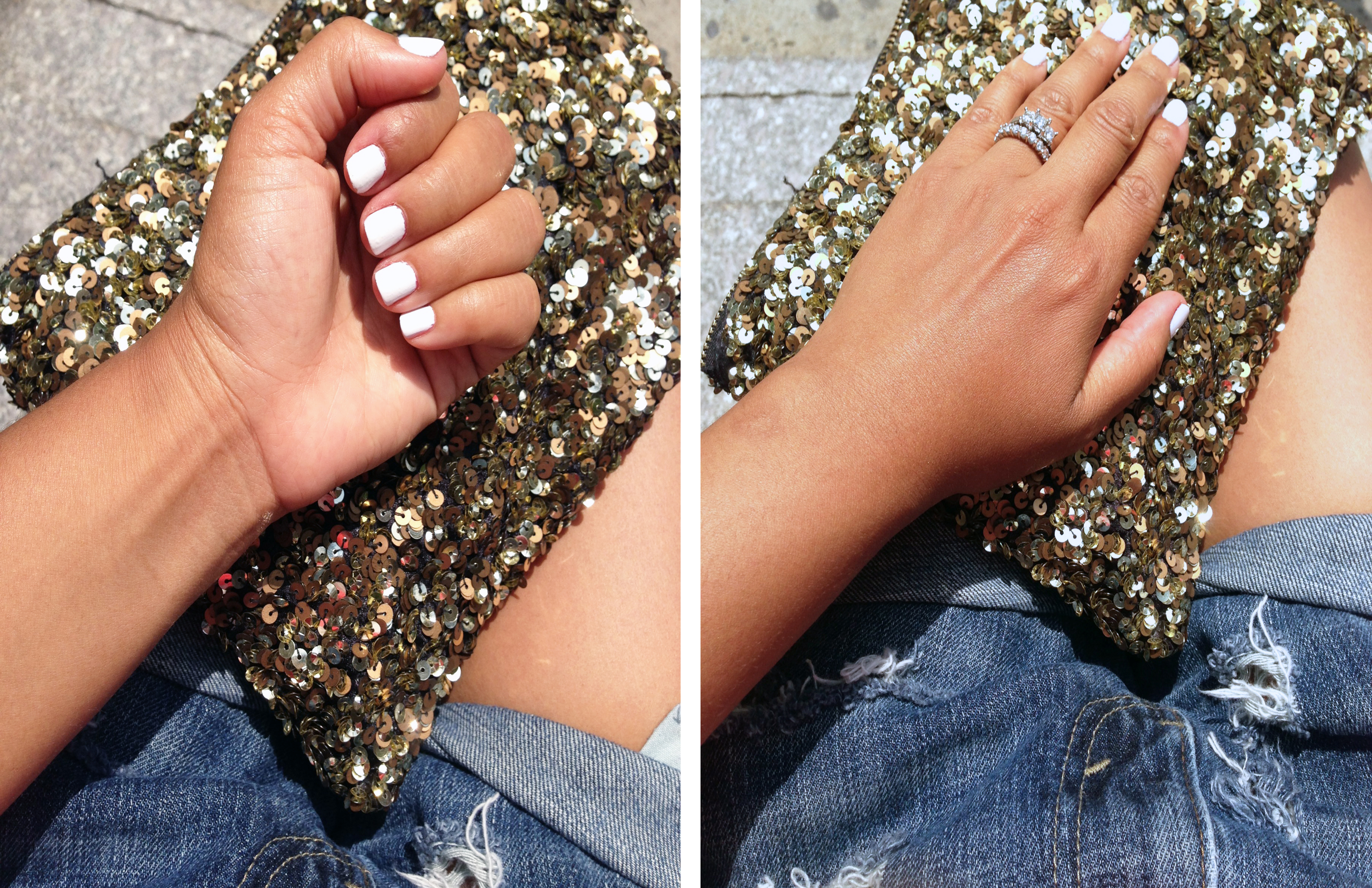 summer white nails