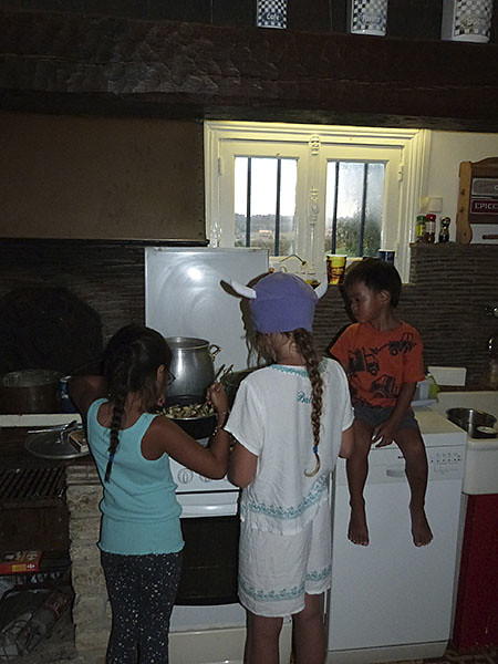 les enfants en cuisine