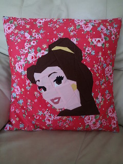 belle cushion paper pieced pattern from fandom in stitches