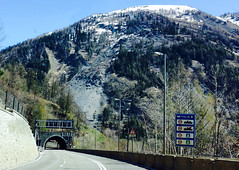 Mt de la Saxe landslide