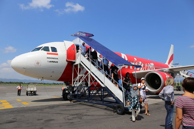 AirAsia touched down in Yogyakarta on a sunny day