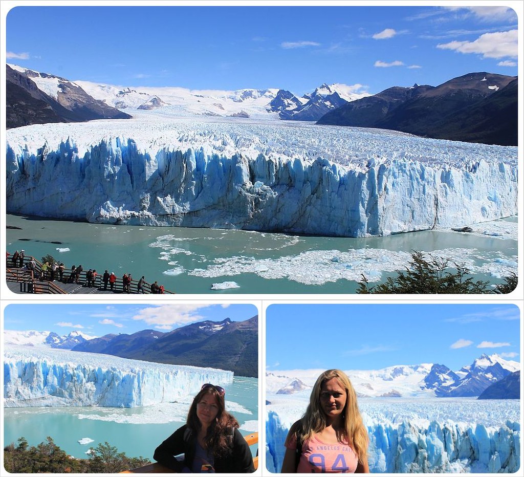Dani and Jess at Perito Moreno Glacier