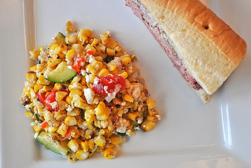 Summer Grilled Corn Salad with Feta