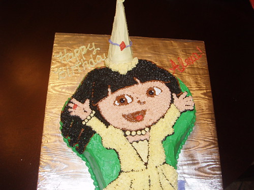 Dora the Explorer Shaped Cake