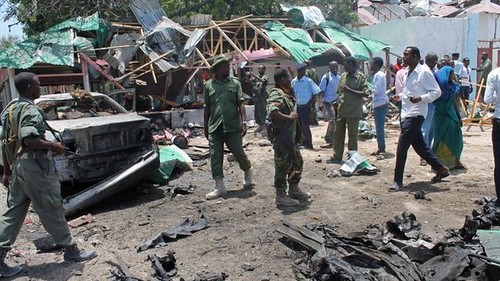 Another bombing in the Somalia capital of Mogadishu on September 8, 2013. Over a dozen people were killed at the attack near the parliament building. by Pan-African News Wire File Photos