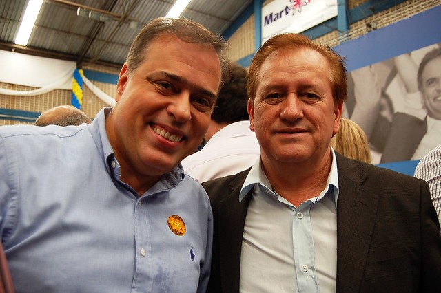 Deputado Paulo Abi-Ackel e prefeito de Itamarandiba, Erildo Gomes