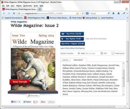 Wilde Magazine, Issue 2, May 2013