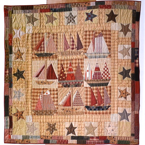Old Sailboats Quilt from Le Petit Monde de Jacqueline Morel
