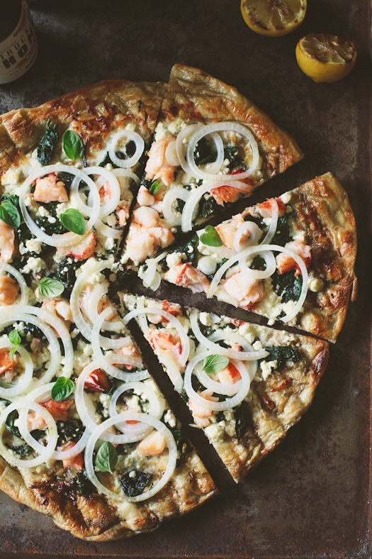 Lobster Grilled Pizza