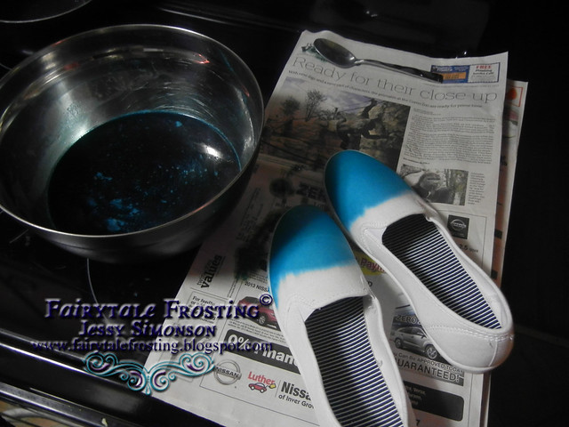 Pinterest Project: Dip Dyed Canvas Shoes