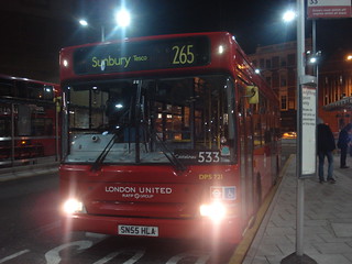 London United DPS721 on Route 533, Hammersmith Bus Station