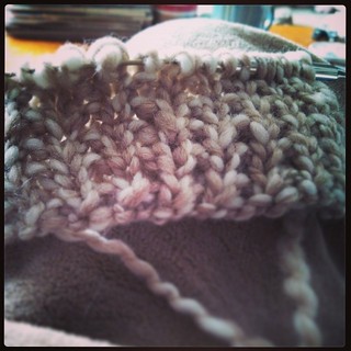 Lazy Sundays are for football and #knitting Just cast on a quick knit Christmas gift #bulky #yarn #JaegerNaturalFleece