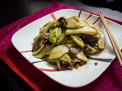 Chayote with Beef Flank Steak