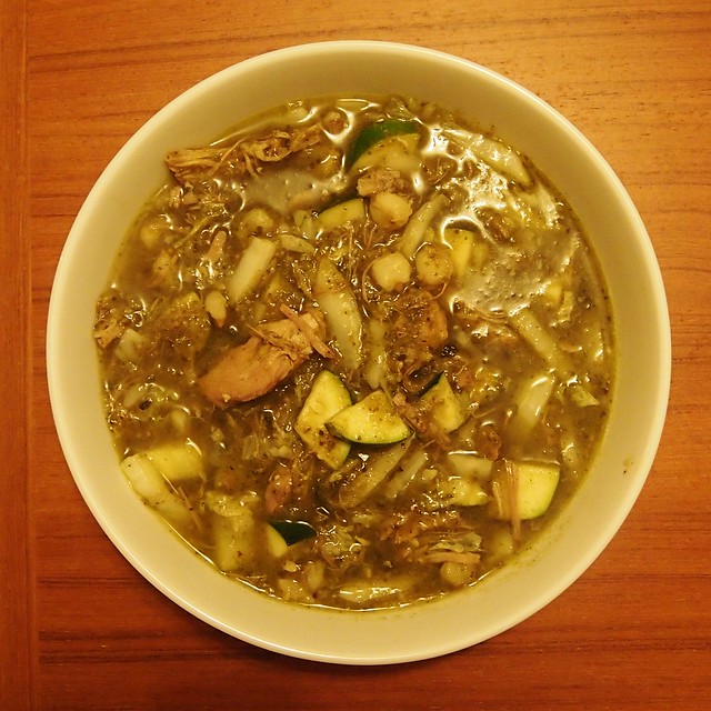 This soup is delicious! http://mostlysoup.blogspot.com/2014/02/pork-posole-verde.html