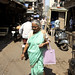 Shopping lady in Chor bazaar