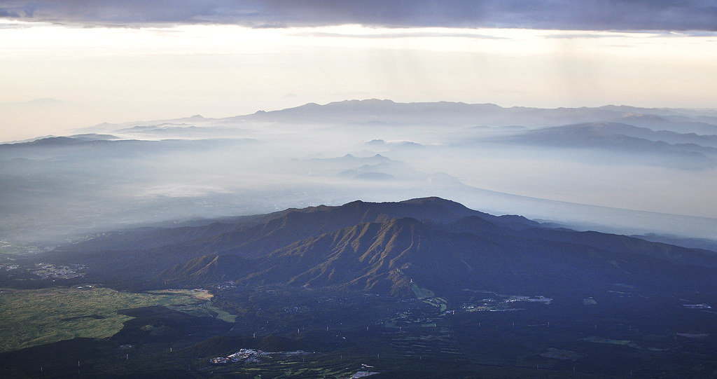 View of Shizuoka Prefecture from Mt. Fuji