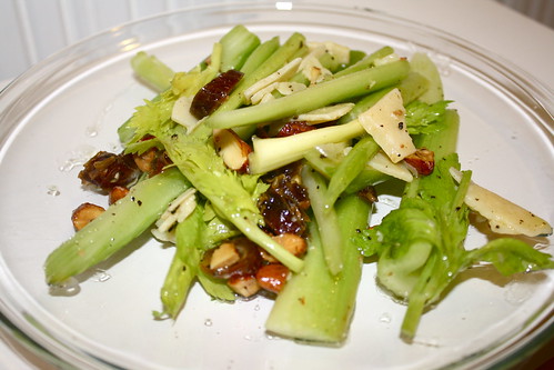 Celery Salad with Dates, Almonds and Parmesan Anne