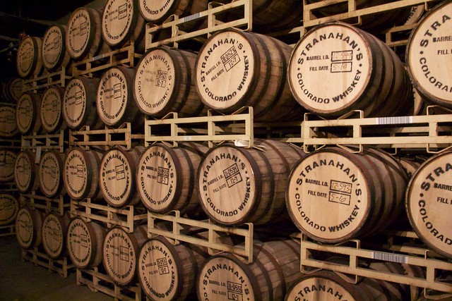 Barrels of Stranahan's Whiskey