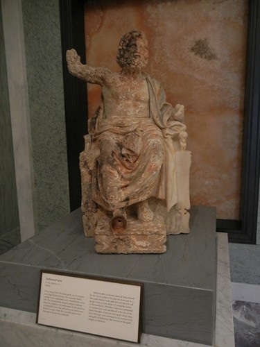 DSCN7314 _ Enthroned Zeus, Greek, c. 100 B.C., Getty Villa, July 2013