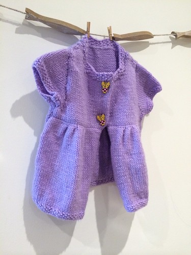 Candied Violet Baby Cardigan